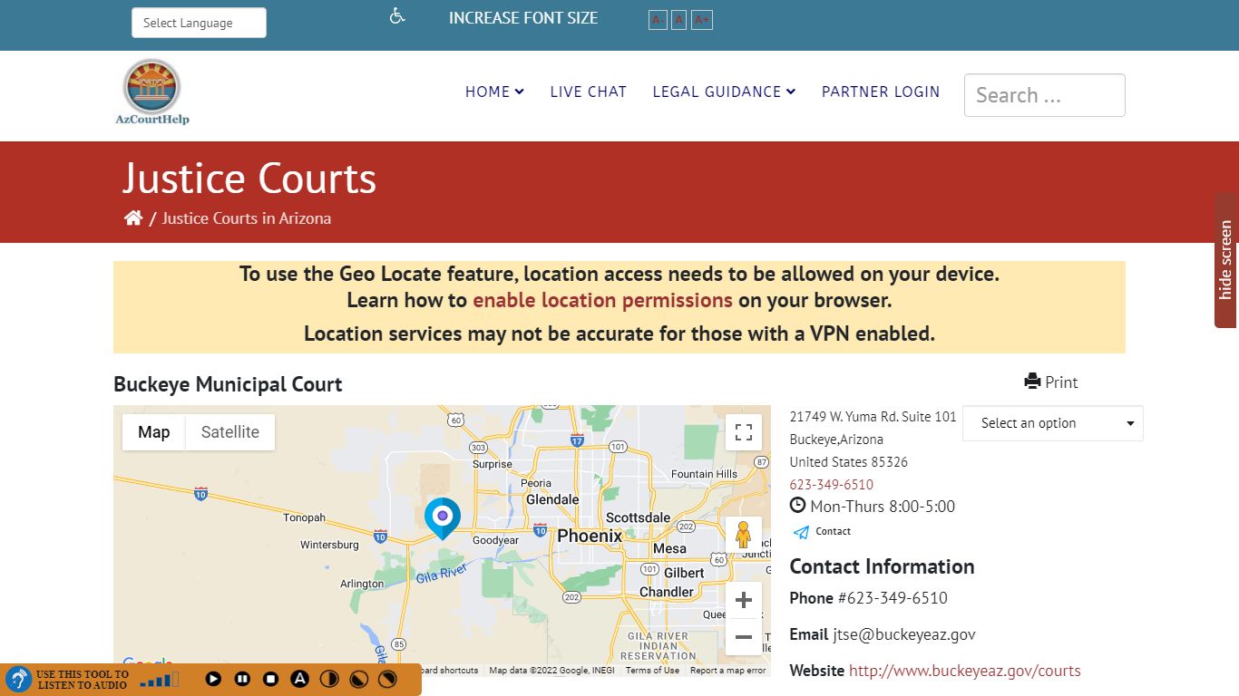 Buckeye Municipal Court - AzCourtHelp